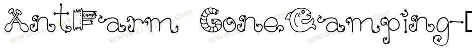 AntFarm GoneCamping字体转换